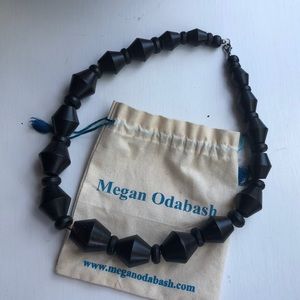 Megan Odabash wooden necklace